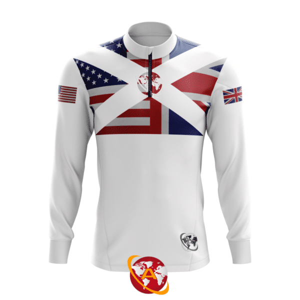 Multinational Half and Half Flag Warm Up Jacket