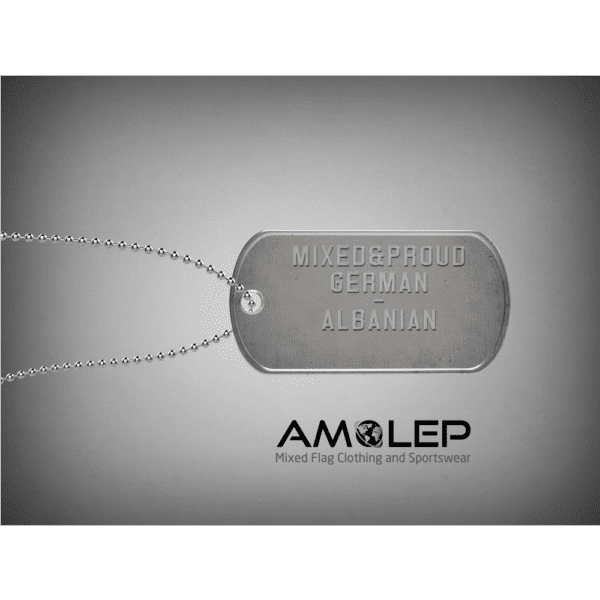 Half and Half Multinational Dog Tags